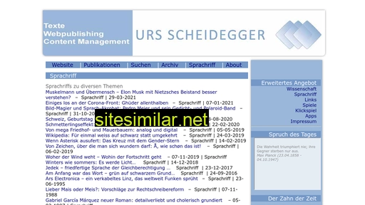 urs-scheidegger.ch alternative sites