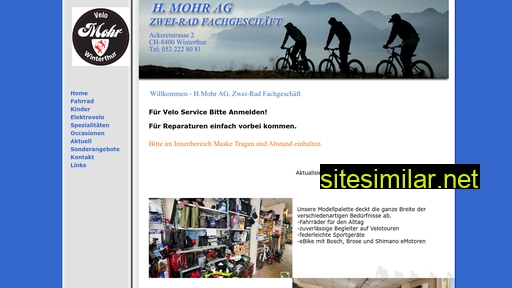 velomohr.ch alternative sites