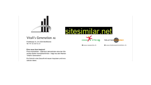 vitalisgeneration.ch alternative sites