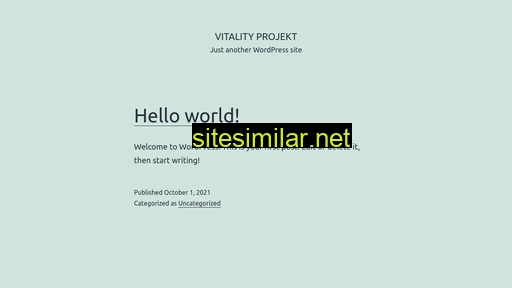 Vitalityprojekt similar sites