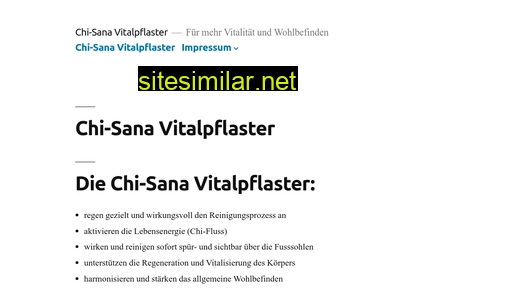 vitalpflaster.ch alternative sites