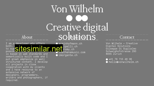 vonwilhelm.ch alternative sites