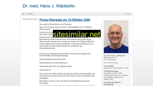 waeckerlin-praxis.ch alternative sites