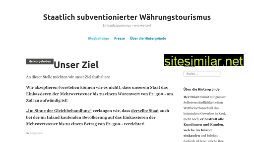 waehrungstourismus.ch alternative sites