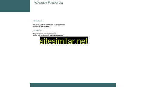 Wagner-patent similar sites