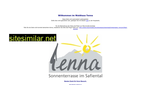 waldhaus-tenna.ch alternative sites