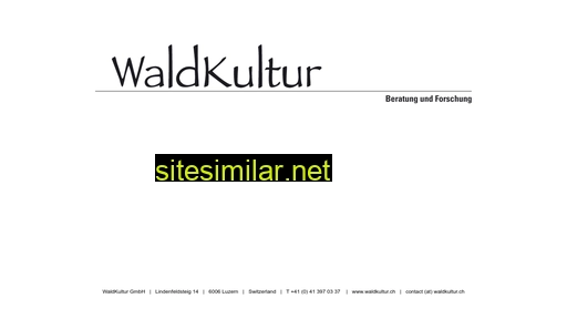 waldkultur.ch alternative sites