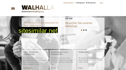 walhalla-kaffeeautomaten.ch alternative sites