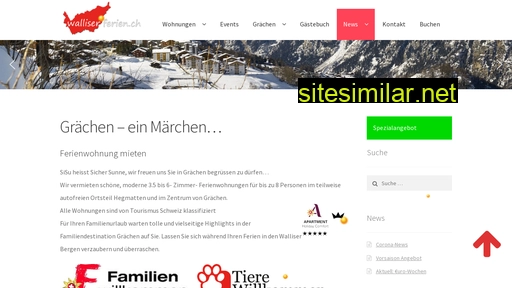 walliserferien.ch alternative sites