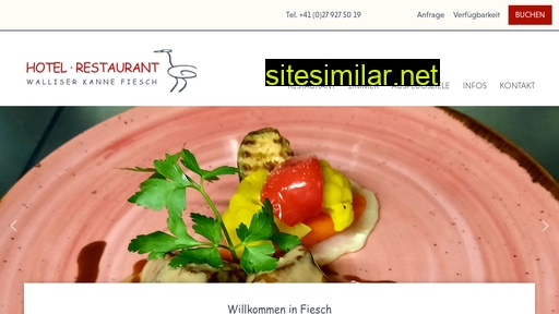 walliserkanne-fiesch.ch alternative sites