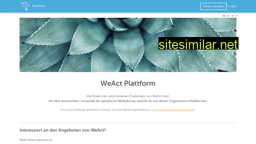 weactchallenge.ch alternative sites