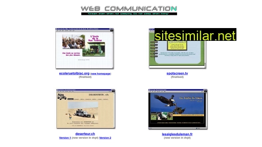 webcommunication.ch alternative sites