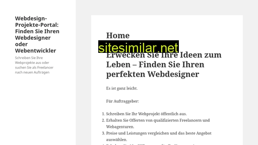 Webdesign-projekte similar sites