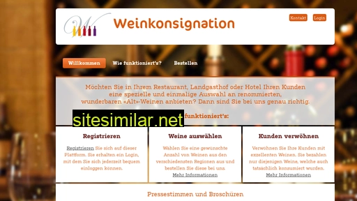 weinkonsignation.ch alternative sites