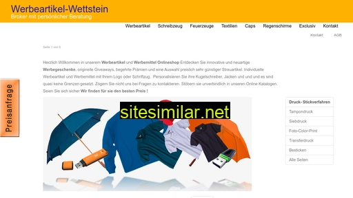 werbeartikel-wettstein.ch alternative sites
