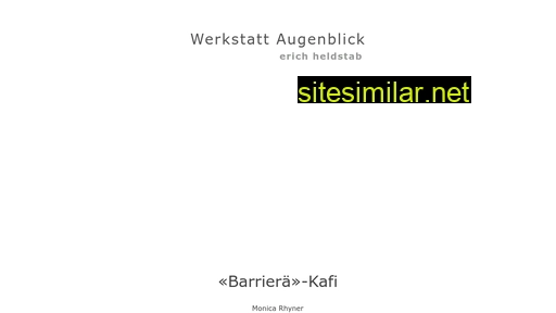 werkstatt-augenblick.ch alternative sites