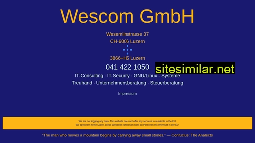 wescom.ch alternative sites