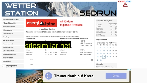 wetter-sedrun.ch alternative sites