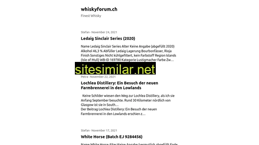 whiskyforum.ch alternative sites