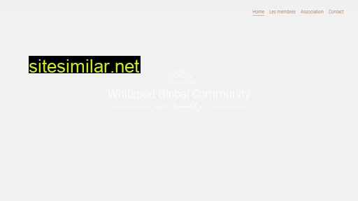whitepodglobalcommunity.ch alternative sites