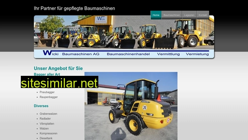 wickibaumaschinen.ch alternative sites