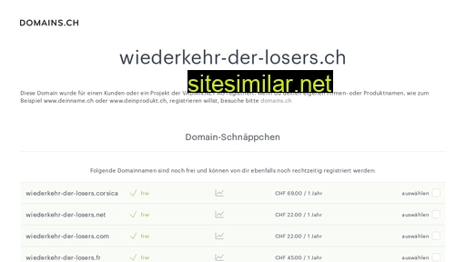 wiederkehr-der-losers.ch alternative sites