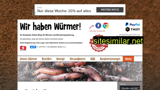 wir-haben-wuermer.ch alternative sites