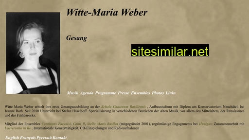 wittemariaweber.ch alternative sites