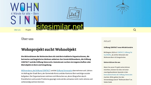 wohnsinnbern.ch alternative sites