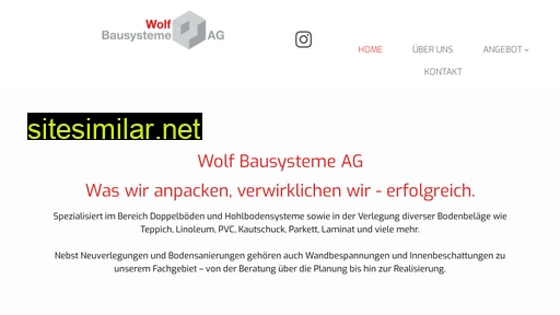 wolfbausysteme.ch alternative sites