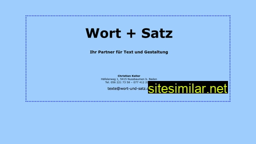 wort-und-satz.ch alternative sites