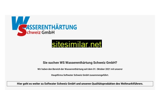 ws-wasserenthaertung.ch alternative sites