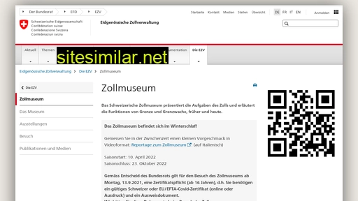 www.ezv.admin.ch alternative sites
