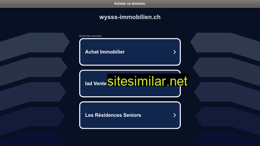 wysss-immobilien.ch alternative sites