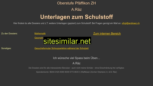 andiräz.ch alternative sites