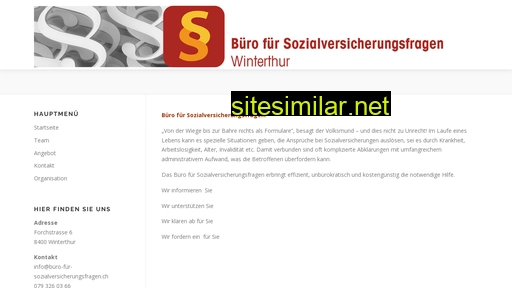 büro-für-sozialversicherungsfragen.ch alternative sites