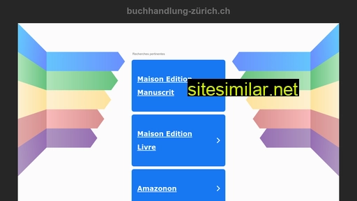 buchhandlung-zürich.ch alternative sites