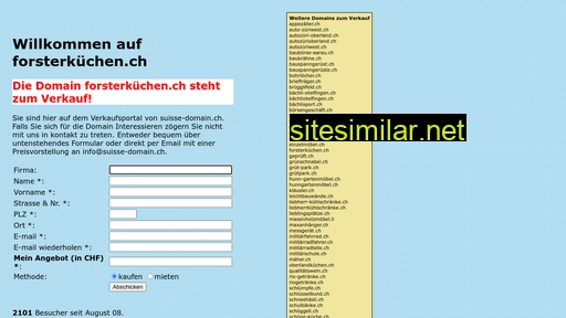 forsterküchen.ch alternative sites