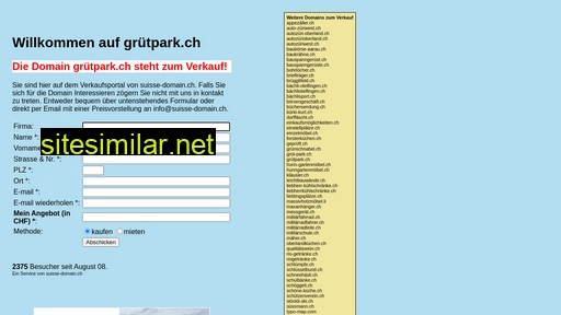grütpark.ch alternative sites