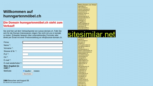 hunngartenmöbel.ch alternative sites