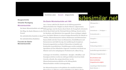münsterbauhütte-basel.ch alternative sites
