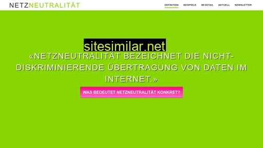 netzneutralität.ch alternative sites