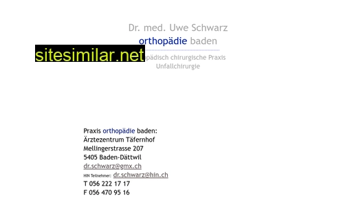 orthopädiebaden.ch alternative sites
