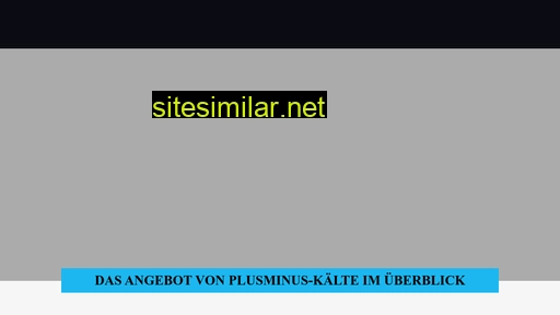 plusminus-kälte.ch alternative sites