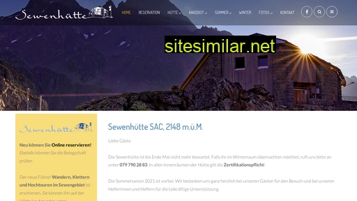 sewenhütte.ch alternative sites