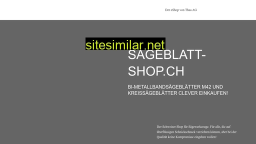 sägeblattshop.ch alternative sites
