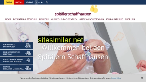spitäler-sh.ch alternative sites