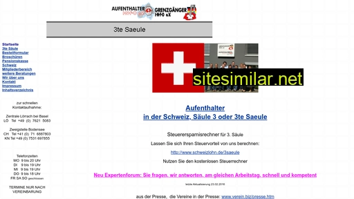 säuledrei.ch alternative sites