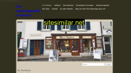 sutter-haushaltgeschäft.ch alternative sites