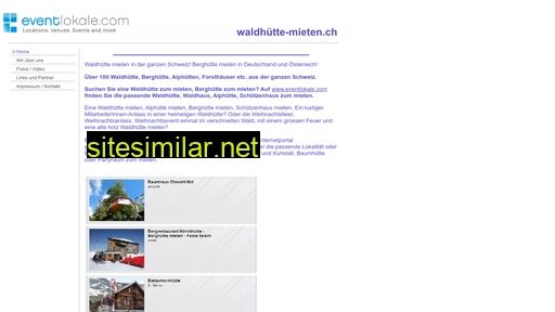 waldhütte-mieten.ch alternative sites